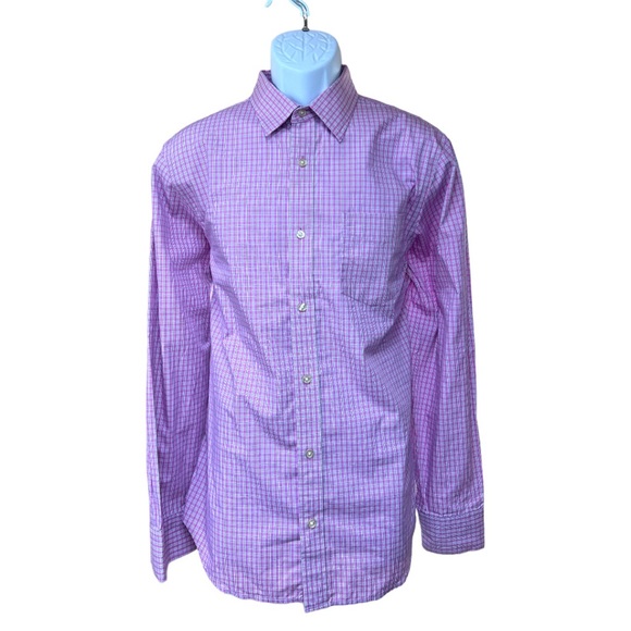 SzL 16-16.5 Banana Republic Slim Fit Non Iron Long Sleeve Button Down - Picture 2 of 6